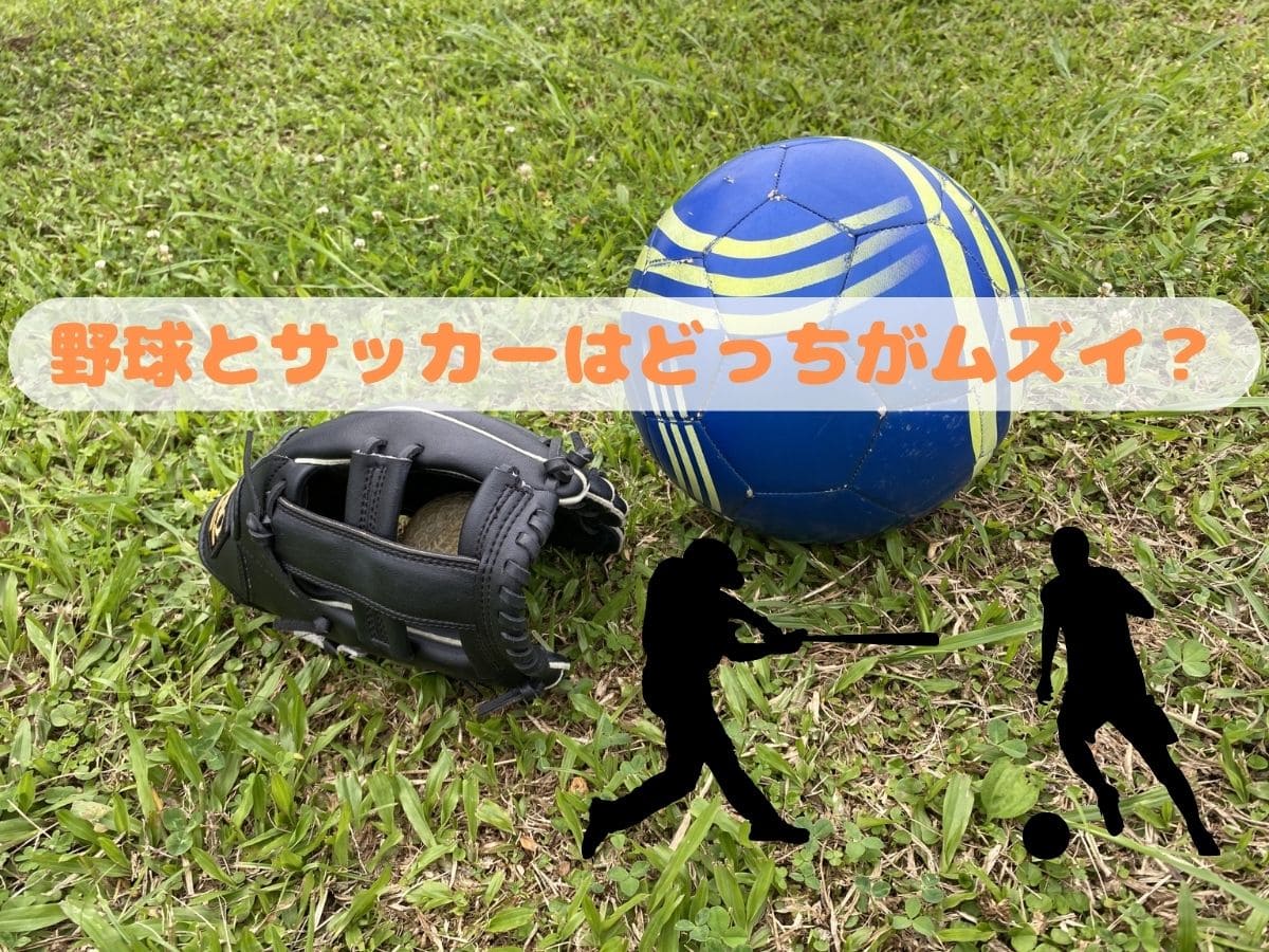 野球とサッカーのイメージ